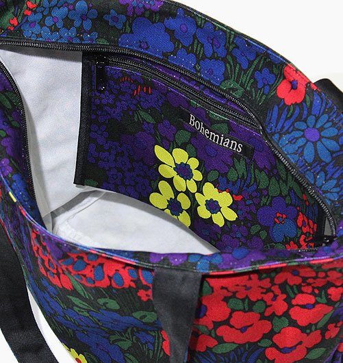 FLOWER ZIP TOTE BAG（フラワージップトートバッグ） - Bohemians