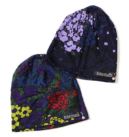 FLOWER WATCH CAP（フラワーワッチキャップ） - Bohemians（ボヘミアンズ） - インディゴ 富山市  聖林公司正規取扱店（取扱ブランド：ハリウッドランチマーケット・ササフラス・クレッタルムーセン・