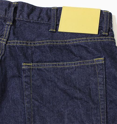 dairiku 21ss ペイントデニムパンツ paint denim Leather Patch & Hand Paint Denim Pants (21SS B-4) | DAIRIKU