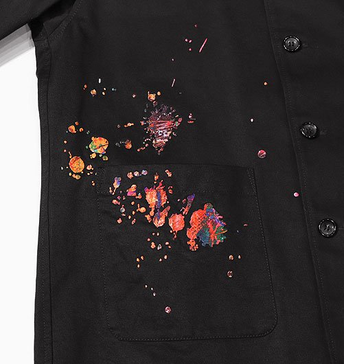 COOK JACKETコックジャケット Splash paint embroidery    seven