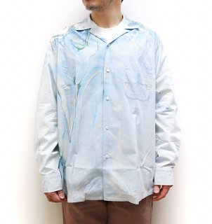 OPEN COLLAR SHIRTS L/S（オープンカラーシャツロングスリーブ）-Hydro dip dyeing-／seven by seven（セブンバイセブン）