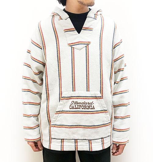 SD Stripe Comfortable Baja Hoodie ナチュラルL