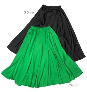 Satin Flare Skirtʥƥե쥢ȡ[2201-330207]AgAwdʥɡ