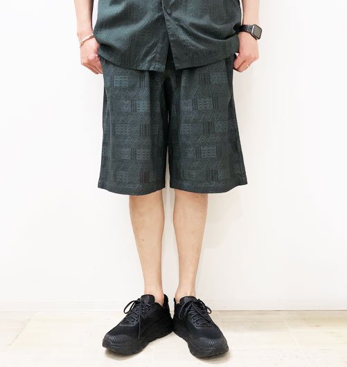 WM×GRAMICCI MIXED GEOMETRIC WIDE SHORT PANTS（ホワイトマウンテニアリング×グラミチ ミックストジオメトリックワイドショートパンツ） - White Mountaineering（ホワイトマウンテニアリング） - インディゴ 富山市  聖林公司正規取扱店（取扱ブランド：ハリウッドランチ ...