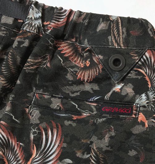 WM×GRAMICCI BIRDS PATTERN WIDE SHORT  PANTS（ホワイトマウンテニアリング×グラミチバーズパターンワイドショートパンツ） - White  Mountaineering（ホワイトマウンテニアリング） - インディゴ 富山市 ...