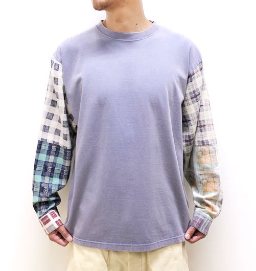 REWORK FLANNEL SLEEVE TEE（リワークフランネルスリーブティー