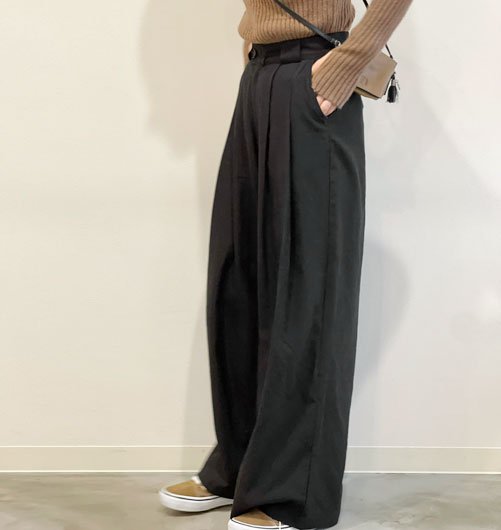 Linen Tuck Wide Pants（リネンタックワイドパンツ）[21-220054