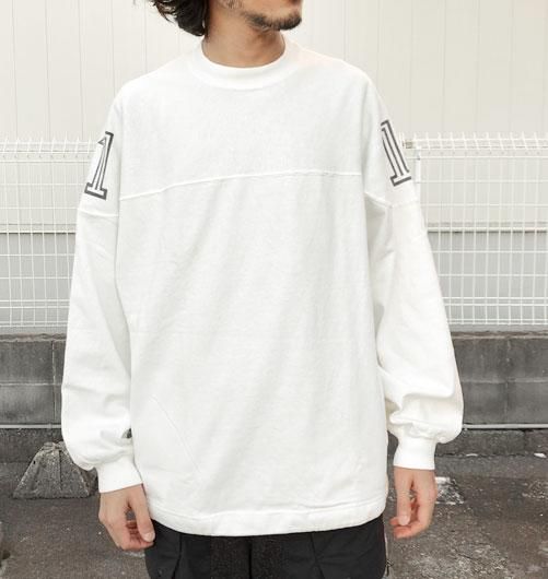 REMI RELIEF 8/-天竺 フットボールTEE OFF WHITE XL - トップス