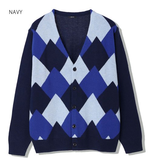 ARGYLE INTARSIA CARDIGAN（アーガイルインターシャカーディガン