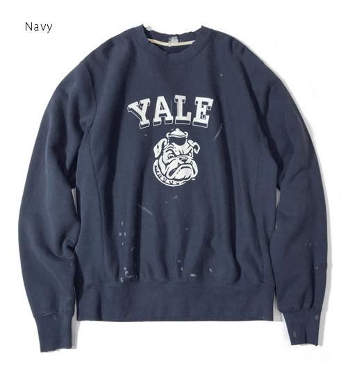 ジャクソンマティス スウェット イエール YALE ダメージ加工 Mサイズ-