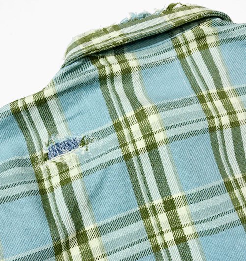 CRUSH FLANNEL SHIRTS KING SIZE（クラッシュフランネルシャツキング