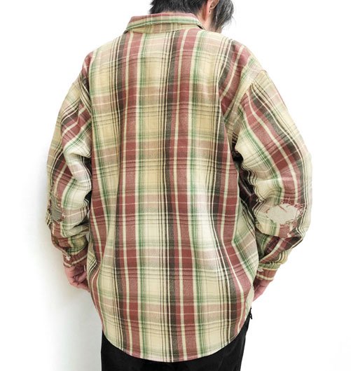 REPAIRED FLANNEL SHIRTS KING SIZE（リペアフランネルシャツキングサイズ） - BOW WOW（バウワウ） -  インディゴ 富山市 聖林公司正規取扱店（取扱ブランド：ハリウッドランチマーケット・ササフラス・クレッタルムーセン・