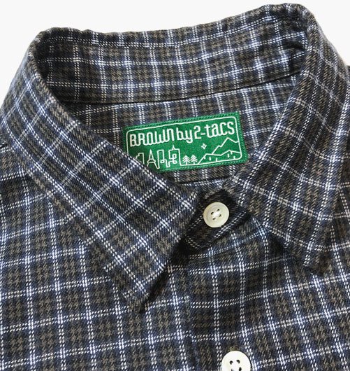 Regular collar ”Wool silk milled flannel”（レギュラーカラー”ウール