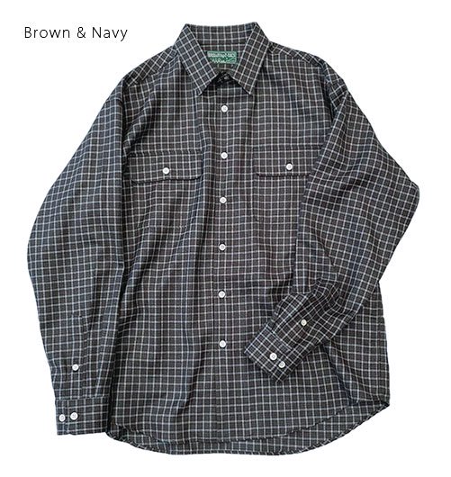 Regular collar ”Wool silk milled flannel”（レギュラーカラー”ウール