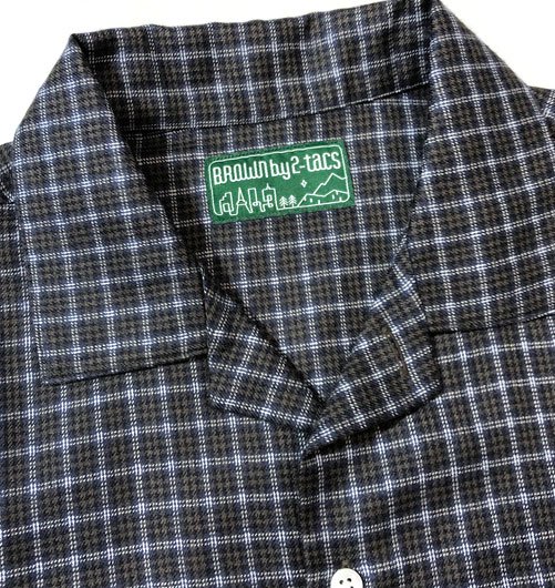 Open collar ”Wool silk milled flannel”（オープンカラー”ウール 