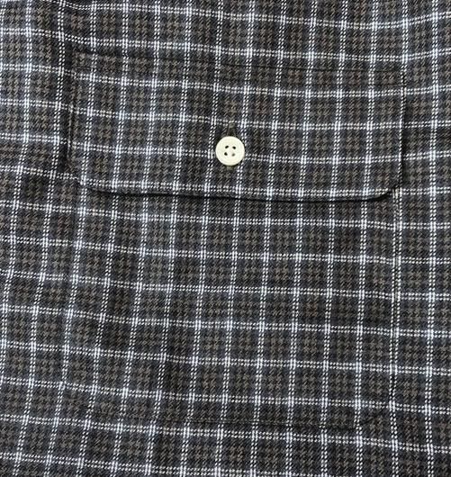 Stand collar ”Wool silk milled flannel”（スタンドカラー