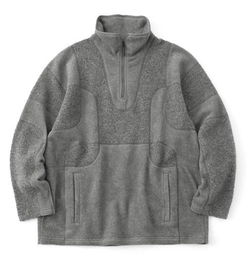 PATCHWORK FLEECE ZIP PULLOVER（パッチワークフリースジッププルオーバー） - White  Mountaineering（ホワイトマウンテニアリング） - インディゴ 富山市  聖林公司正規取扱店（取扱ブランド：ハリウッドランチマーケット・ササフラス・クレッタルムーセン・