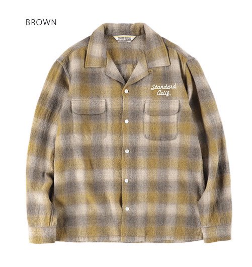 SD Wool Check Shirt（SDウールチェックシャツ） - STANDARD CALIFORNIA（スタンダードカリフォルニア） -  インディゴ 富山市 聖林公司正規取扱店（取扱ブランド：ハリウッドランチマーケット・ササフラス・クレッタルムーセン・
