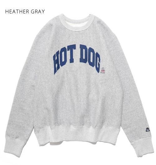 HOT DOG COLLEGE LOGO SWEATSHIRT designed by Shuntaro Watanabe／TACOMA FUJI  RECORDS（タコマフジレコード） - インディゴ 富山市 正規取扱店 通販