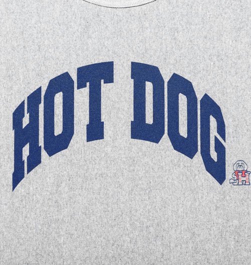 HOT DOG COLLEGE LOGO SWEATSHIRT designed by Shuntaro Watanabe 