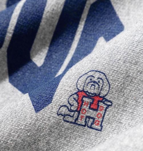 HOT DOG COLLEGE LOGO SWEATSHIRT designed by Shuntaro
