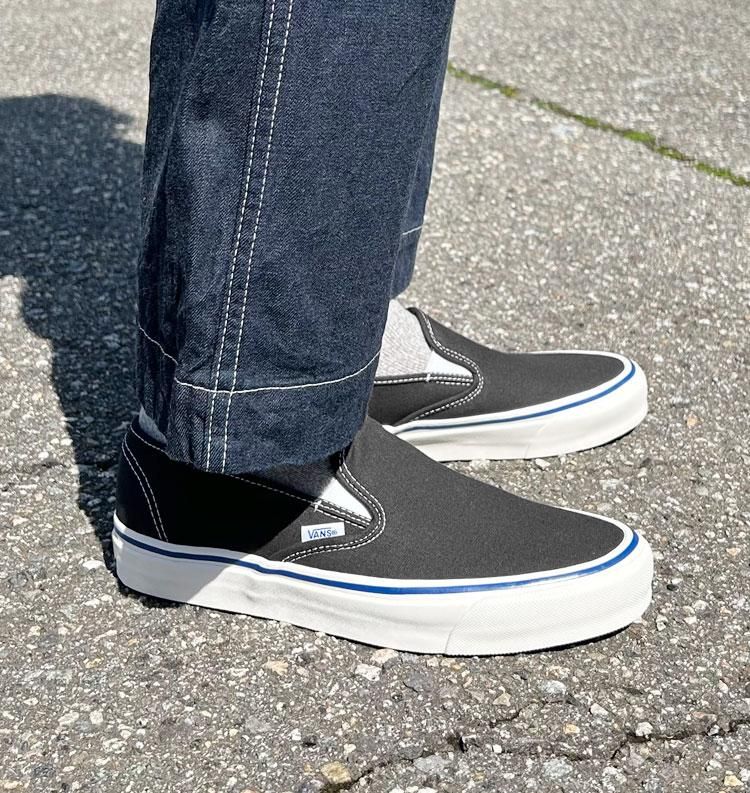 Vans denim 2024 slip on