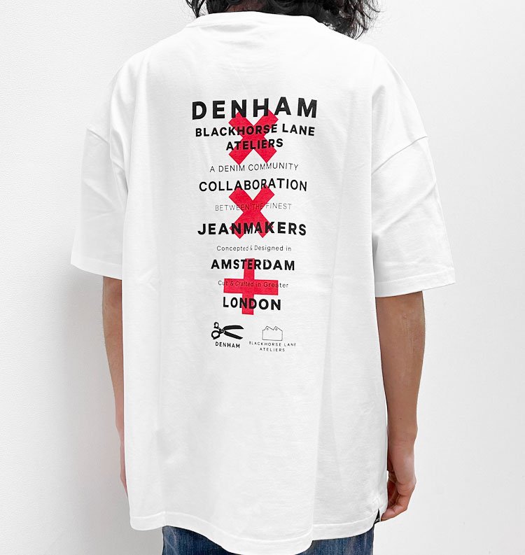 DXBHL BOX TEE HCJ／DENHAM（デンハム） - インディゴ 富山市 正規取扱