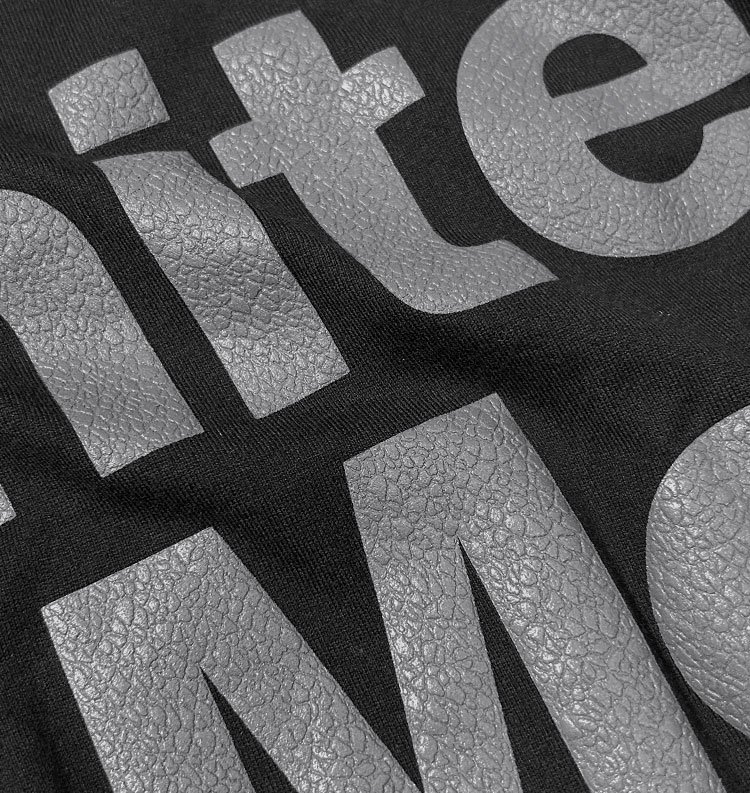 LEATHER-LIKE PRINT T-SHIRT（レザーライクプリントTシャツ） - White