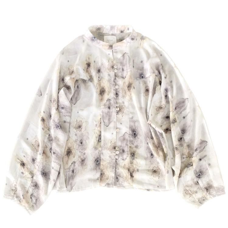 agawdagawd Sheer Print Blouse - シャツ/ブラウス(七分/長袖)