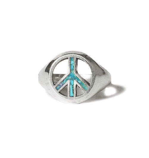 CALIFOLKS Peace Inlay Ring - STANDARD CALIFORNIA（スタンダード