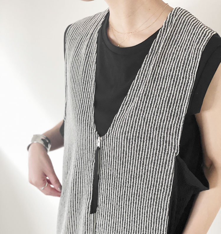 アガウド AgAwd Check Nosleeve Gilet45cm - ベスト/ジレ