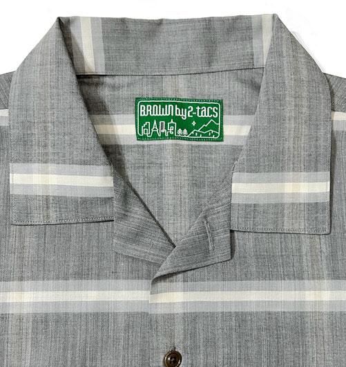 トップス BROWN by 2-tacs Wool Nylon Dry Check BROWN by 2-tacs＂REGULAR COLLAR＂WOOL NYLON DRY C