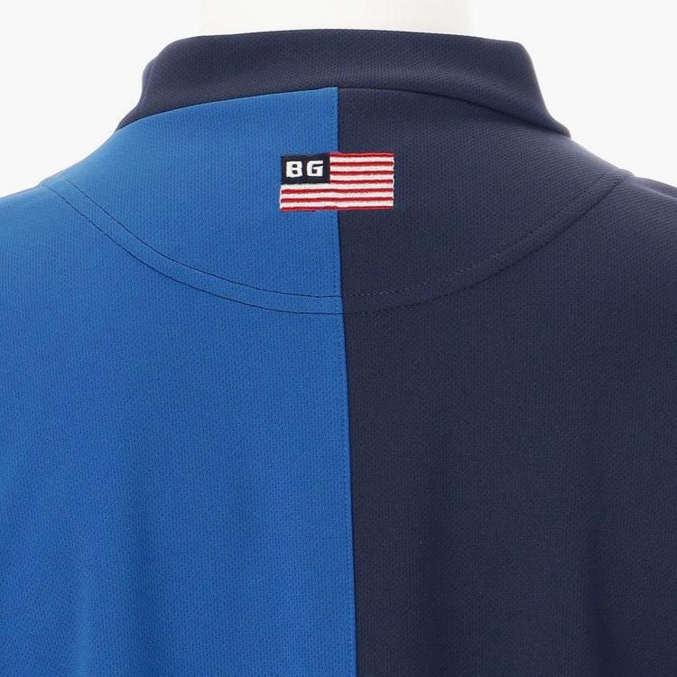 メンズウェア BRIEFING GOLF RIB HIGH NECK RELAXED FIT CR MENS PATCHWORK HIGH NECK RELAXED FIT（クルーズメンズ