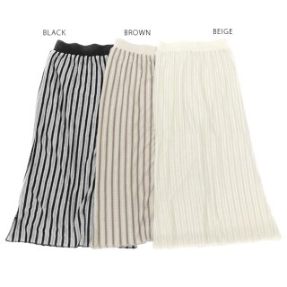 Stripe Knit Skirt（ストライプニットスカート）／AgAwd（アガウド）
