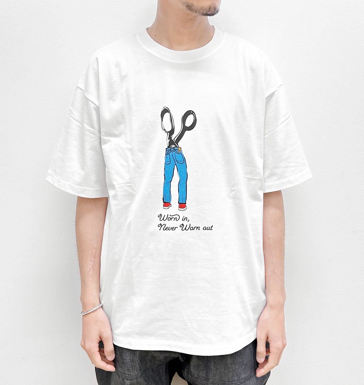 SCISSORS DENIMS TEE／DENHAM（デンハム） - インディゴ 富山市 正規