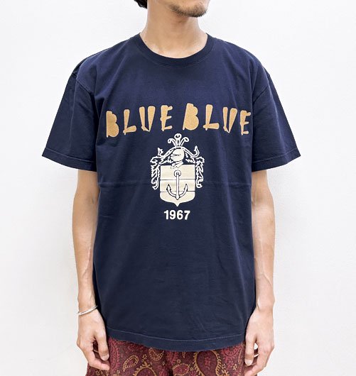 ニードル BLUE BLUE ショートスリーブ Tシャツ - BLUE BLUE（ブルー