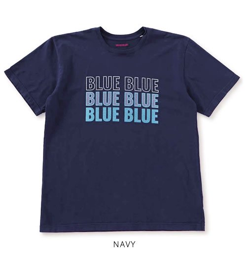 トリプル BLUE BLUE ショートスリーブ Tシャツ - BLUE BLUE（ブルー 