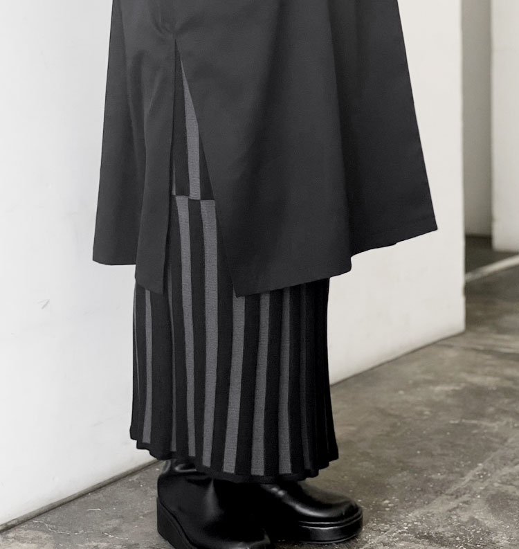 Stripe Knit Skirt（ストライプニットスカート） - AgAwd（アガウド