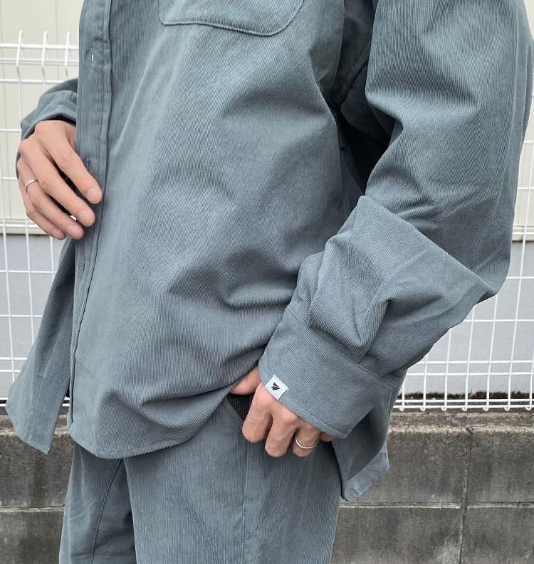 HIKE&BIKE CAVE CORDUROY BIG SHIRT - PAPERSKY（ペーパースカイ 