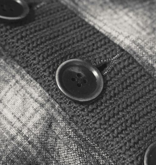 WOOL CHECK CARDIGAN（ウールチェックカーディガン） - BOW WOW