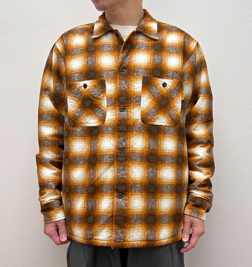 SD Quilted Print Flannel Check Shirt Jacket（SDキルトプリント 