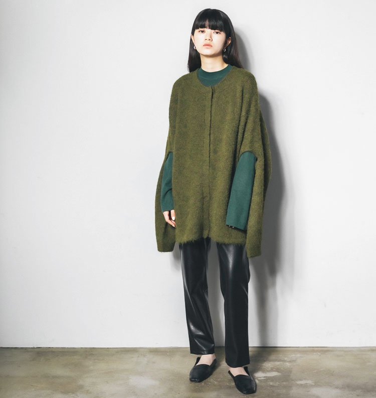 Slit Knit Cardigan（スリットニットカーディガン） - AgAwd（アガウド