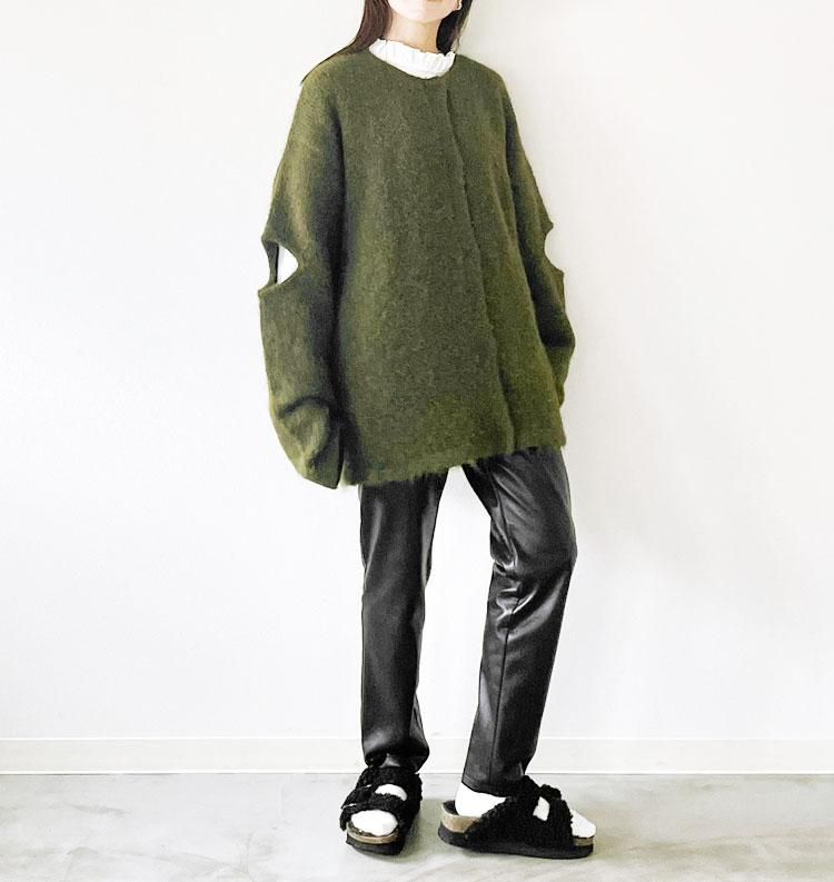 Slit Knit Cardigan（スリットニットカーディガン） - AgAwd（アガウド