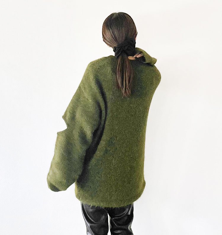 Slit Knit Cardigan（スリットニットカーディガン） - AgAwd（アガウド 