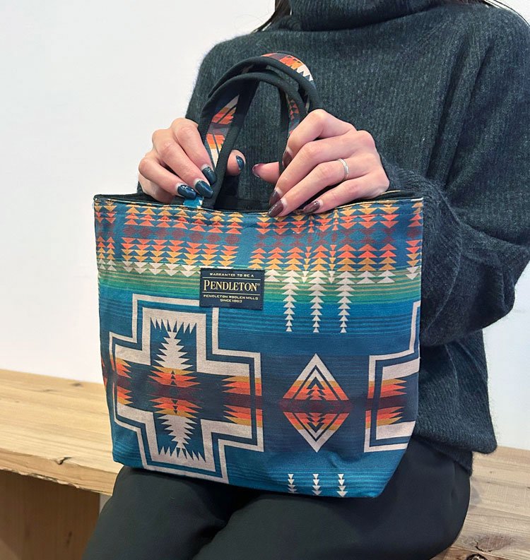 New Print Lunch bag（ニュープリントランチバッグ） - PENDLETON（ペンドルトン） - インディゴ 富山市  聖林公司正規取扱店（取扱ブランド：ハリウッドランチマーケット・ササフラス・クレッタルムーセン・