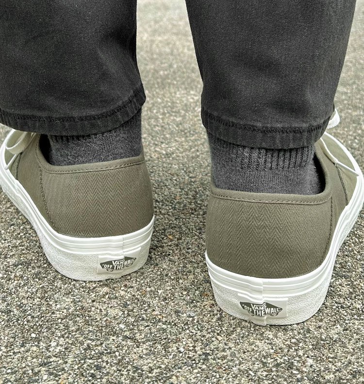 Vans authentic clearance herringbone on feet