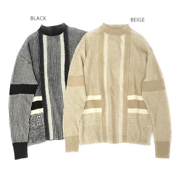 Stripe Knit Pullover（ストライプニットプルオーバー） - AgAwd