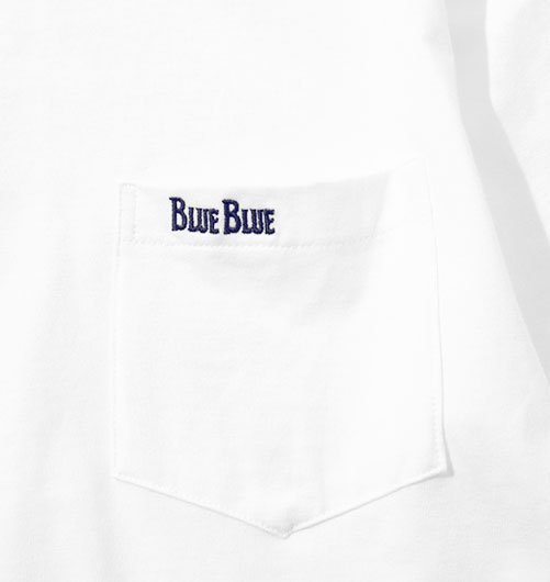 FRUIT OF THE LOOM・BLUE BLUE オーガニックコットン 2パック クルーネック ポケットTシャツ - BLUE BLUE（ ブルーブルー） - インディゴ 富山市 聖林公司正規取扱店（取扱ブランド：ハリウッドランチマーケット・ササフラス・クレッタルムーセン・ティラック ...