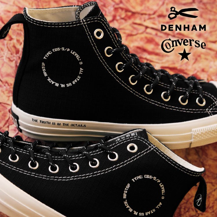 DENHAM x CONVERSE ALL STAR US HI / DH - DENHAM（デンハム） - インディゴ 富山市 聖林公司正規 取扱店（取扱ブランド：ハリウッドランチマーケット・ササフラス・クレッタルムーセン・