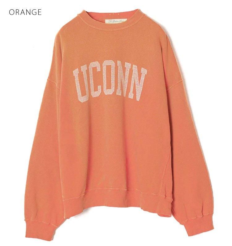 日焼け＆ペンキ加工裏毛クルー(UCONN) - REMI RELIEF（レミレリーフ